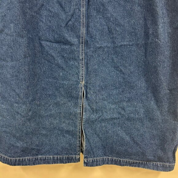 Vintage Sonoma Denim Midi Skirt Women’s 22W Dark Wash High Rise Classic Skirt - Picture 4 of 9
